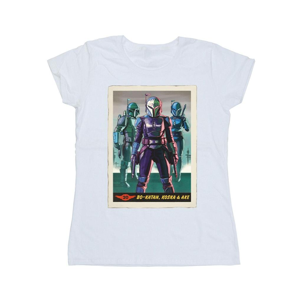 STAR WARS Womens/Ladies The Mandalorian Bo-Katan Koska and Axe Cotton T-Shirt
