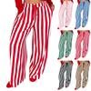Women's Striped Casual Loose Fit Straight Leg Pants with Stylish Design for Everyday Wear