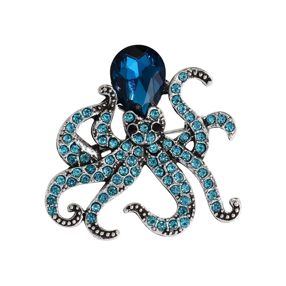 Ocean Series Octopus Animal Fashionable High-end Men's and Women's Accessories Brooch