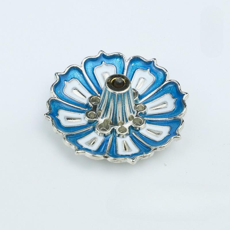 Kovový Zenový Lotosový Buddha Kadidelnice Difuzér na Kadidlo Stojan na Vonné Tyčinky Kadidelnice Buddhistická Aromaterapie Použití v Kanceláři Čajovně