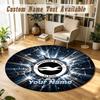 Round Rug Custom NameBrighton & Hove Albion Football Pattern Non Slip Carpet Home Floor Decor