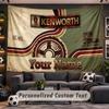 Wall Hanging Tapestry Custom NameKenworth Pattern Personalized Printed Fabric Wall Decor