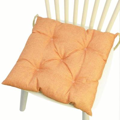 OEING Solid Color Linen Square Seat Cushion