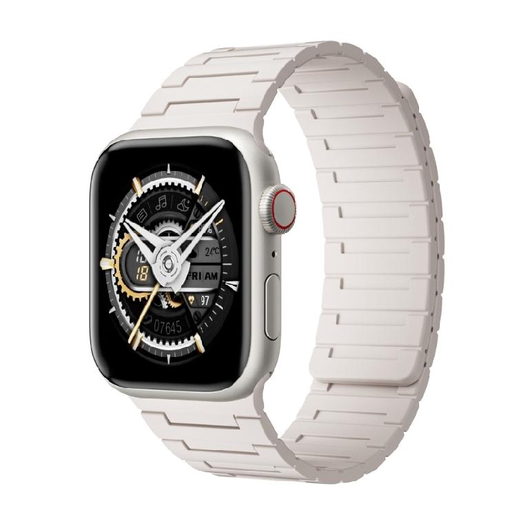 Convenient Magnetic Fastener Silicone Watch Band Quick Change System Comfortable Active Life Choices Wearc for Watch 38to41mm