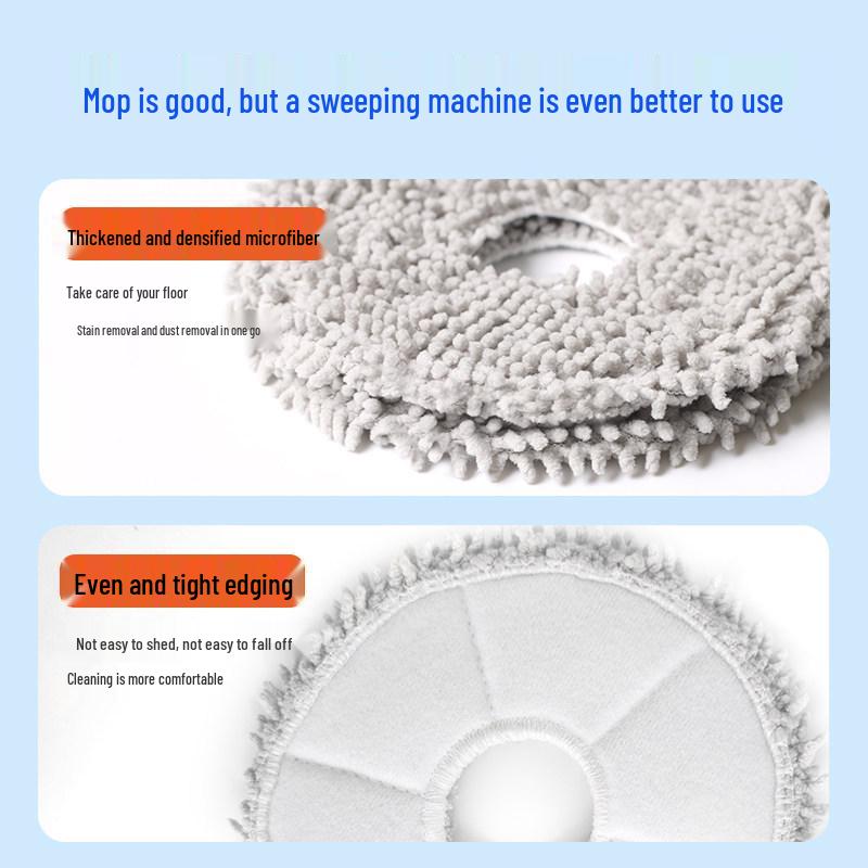 Ecovacs N30 Pro Accessory Kit: Dust Bag, Cloth, Roller, Edge Brush, Filter, Cleaning Liquid