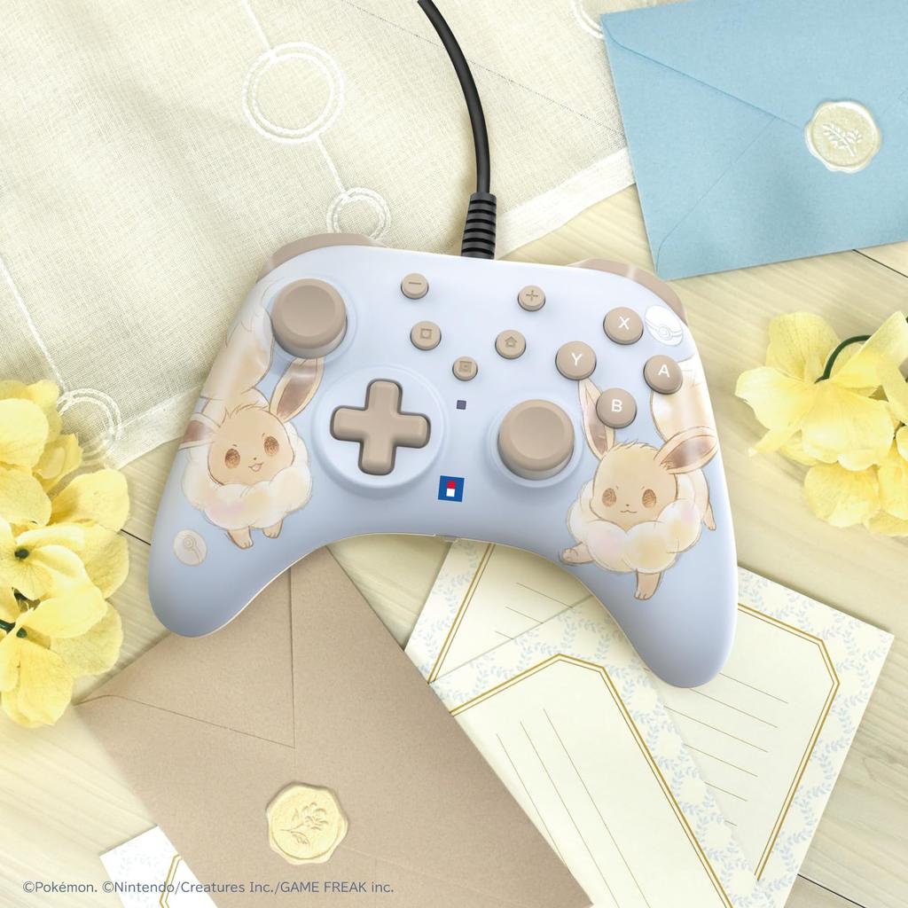 Licensed Horipad TURBO for Nintendo 2 Fluffy Eevee with Switch and Switch Rapid Fire Hold [Nintendo Product] Switch™ [Compatible 2] [Features