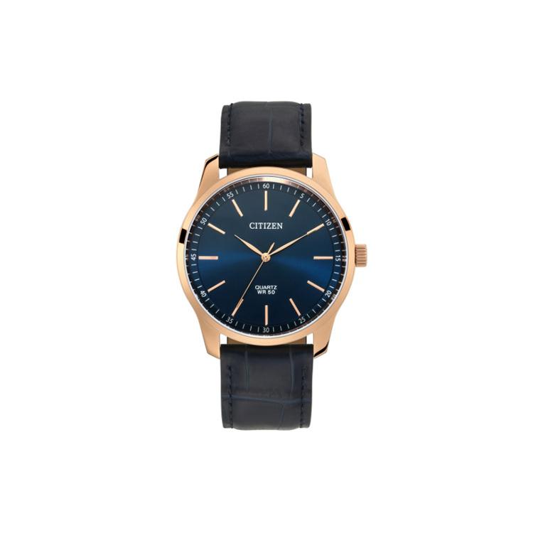 CITIZEN Quartz Movement Genuine Leather Strap Watch 42mm Men s Watches Blue Dial BH5003-00L Blue Dial