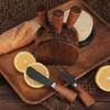Stainless Steel & Acacia Wood Cheese Knife Set with Storage Base - 6-Piece