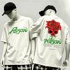 Poison Band World Tour T Shirt Unisex Unisex Fashion Vintage Hip Hop Streetwear Male Tshirts Oversized Unisex Harajuku Hip Hop Soft