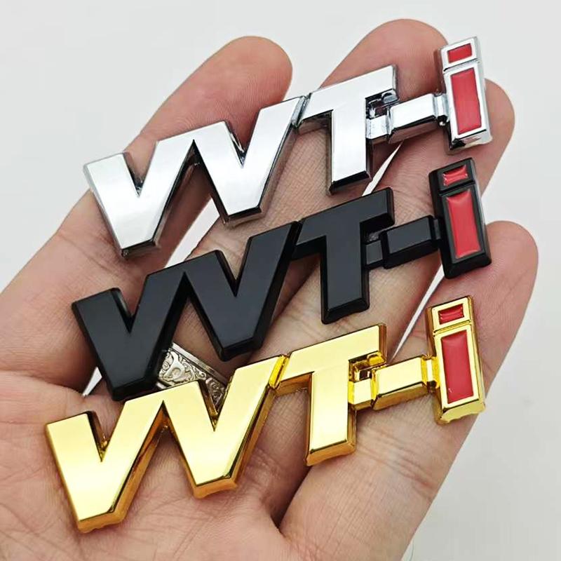 3D Metal VVTI Emblem Rear Trunk Car Sticker Fender Badge Decal For TOYOTA VVT-i Camry COROLLA YARiS Rav4 PRIUS Auto Accessories