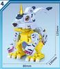 Digitales Monster Modell Bausteine Ziegelstein-Set Digimon Adventure Agumon Garudamon Metal Greymon Figuren-Set Animations-Spielzeug Kindergeschenk