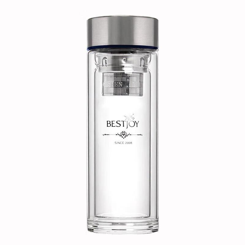 FUGUANG High Borosilicate Double-Layer Glass Water Cup 350ml