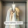 Clothes Hanger V-Shape Storage Hook Space Saving Wardrobe Hanger Scarf Hanging Rack Holder For Jeans Hats Scarves Bags Home