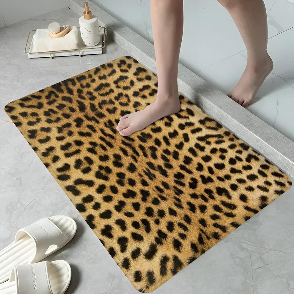 Leopard Cow Print Floor Mat Entrance Door Mat Nordic Style Home Doormat Bathroom-Toilet Mats Bedroom Hotel Decor Mat