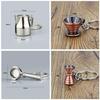 Fashionable Metal Espresso Accessory Keychain Fashion Key Pendant Coffee Theme Pendant Unisex Present for Coffee Fan