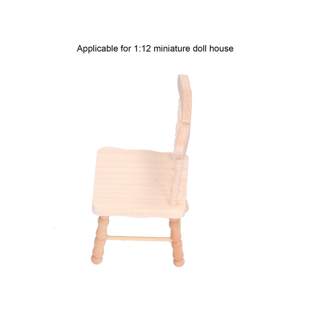 1:12 Chair Miniature Furniture Doll House Decoration Model Children Play Toy