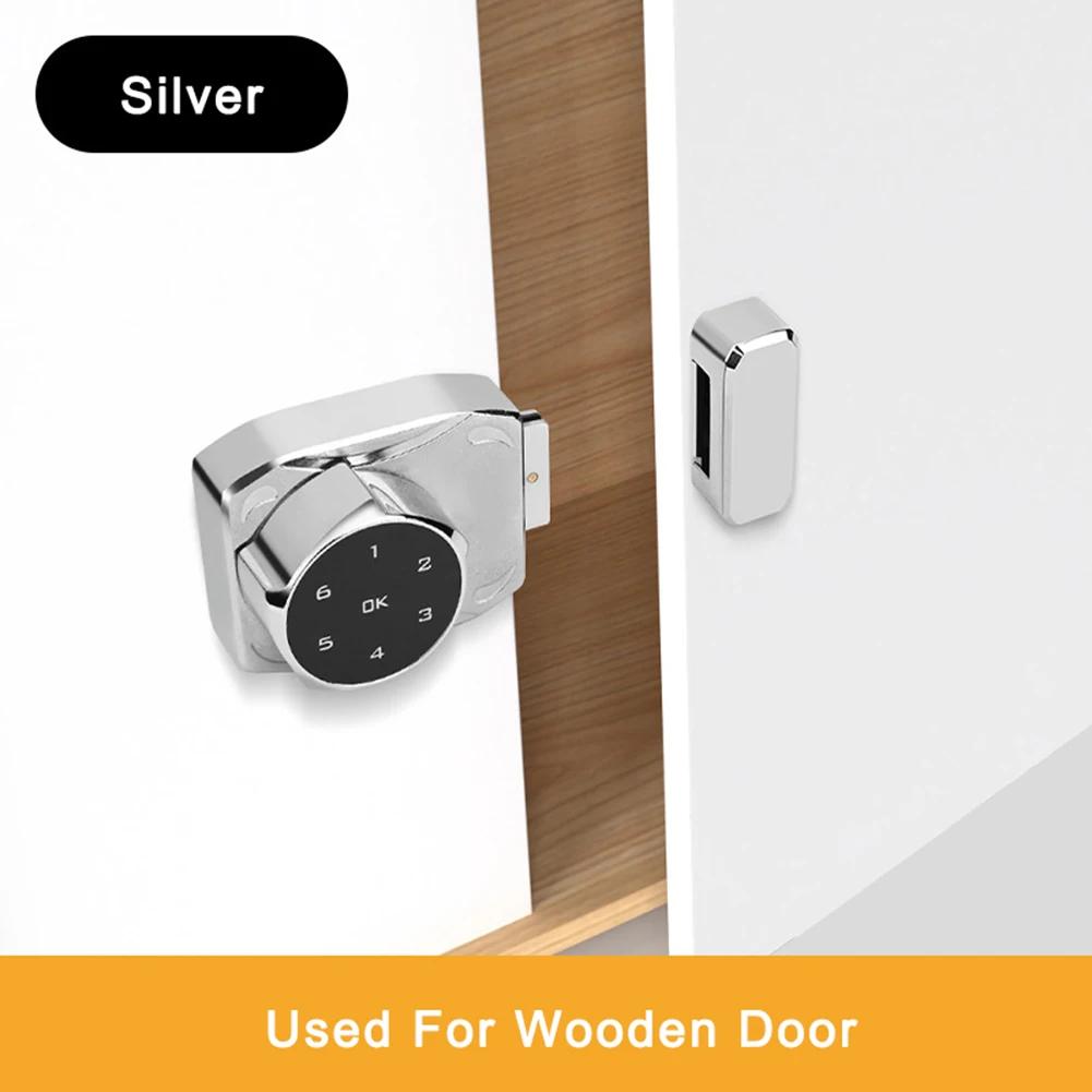 

Electric Password Lock Intelligent Cabinet Lock Glass Cabinet Lock Push Pull Sliding Framess Showcase Drawer Mailbox Lock