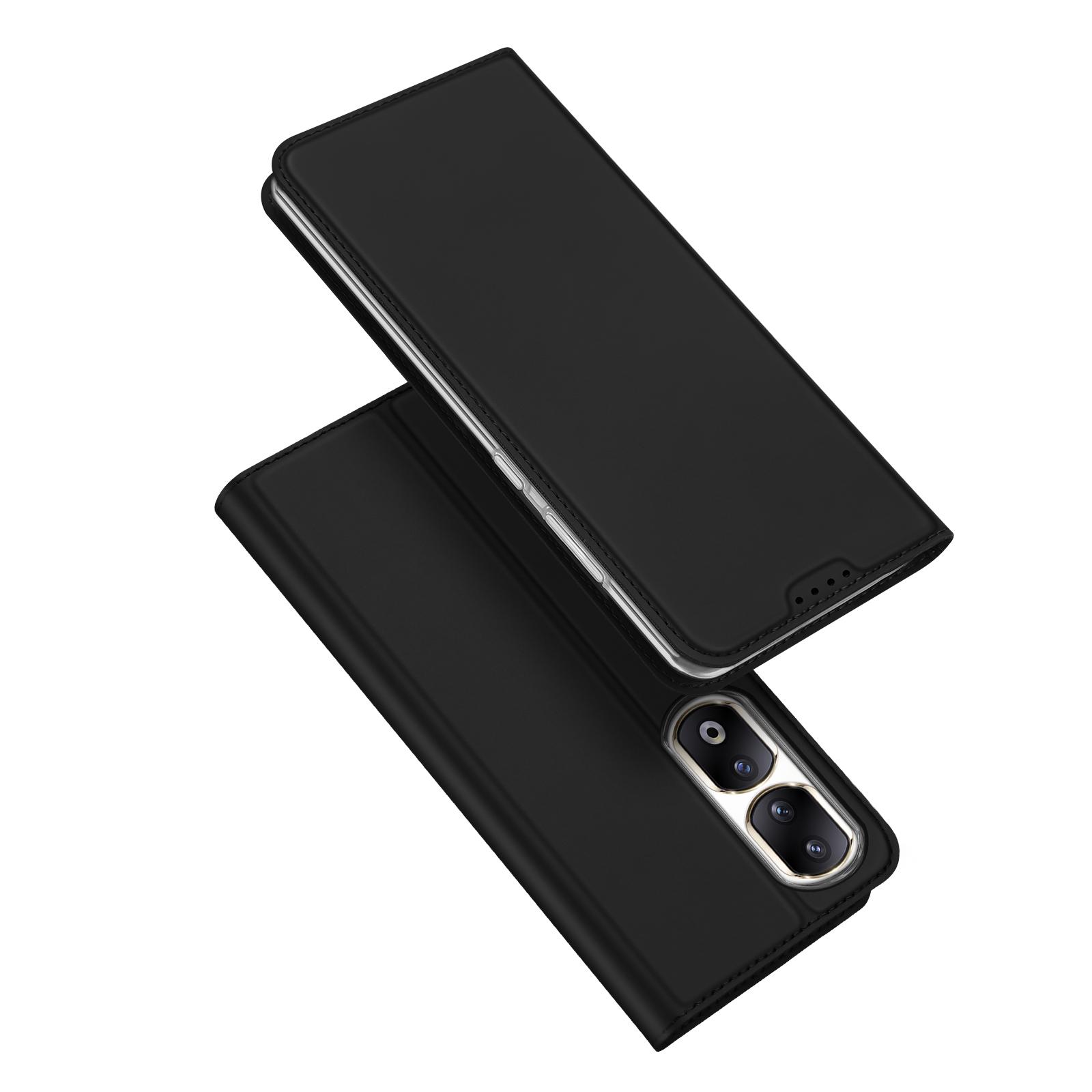 

DUX DUCIS Skin Pro Series for Honor 90 Pro PU Leather Card Slot Phone Case Shockproof Stand Cover Black
