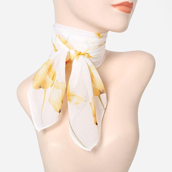 Spring Thin Square Small Handkerchief for Women Summer Decoration Fashionable Neck Protection Scarf Winter Scarf