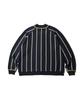 Anglan Varsity Raglan Knit Cardigan - Navy