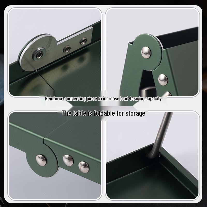 Ultra-Light Aluminum Folding Camping Table: Portable, Compact, Perfect for BBQs and Outdoor Leisure.
