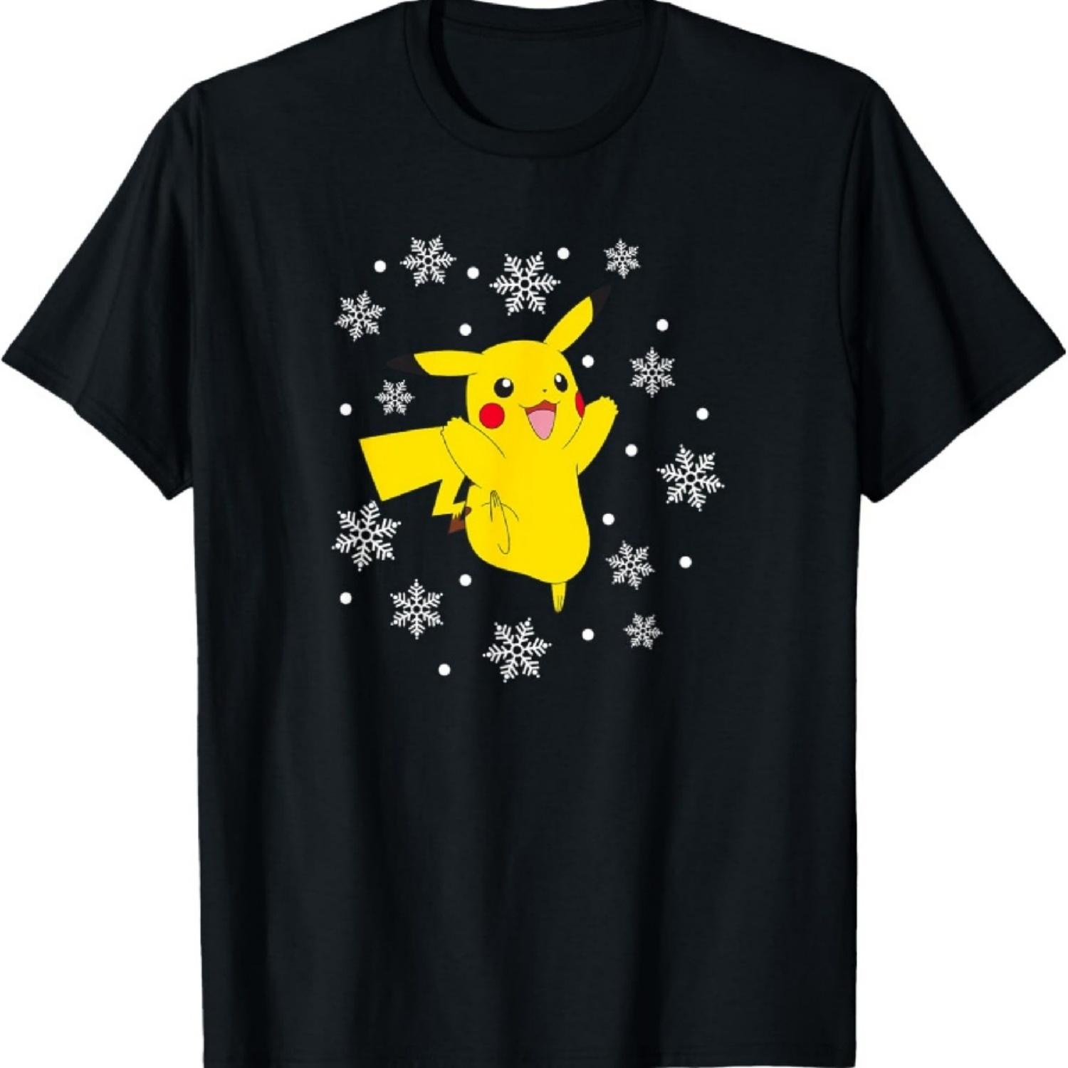 

Pokémon - Holiday Pikachu Snowflakes T-Shirt S