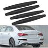 4 Pieces Universal Car Corner Bumper Protection, Anti-Scratch Adhesive Strips, Black