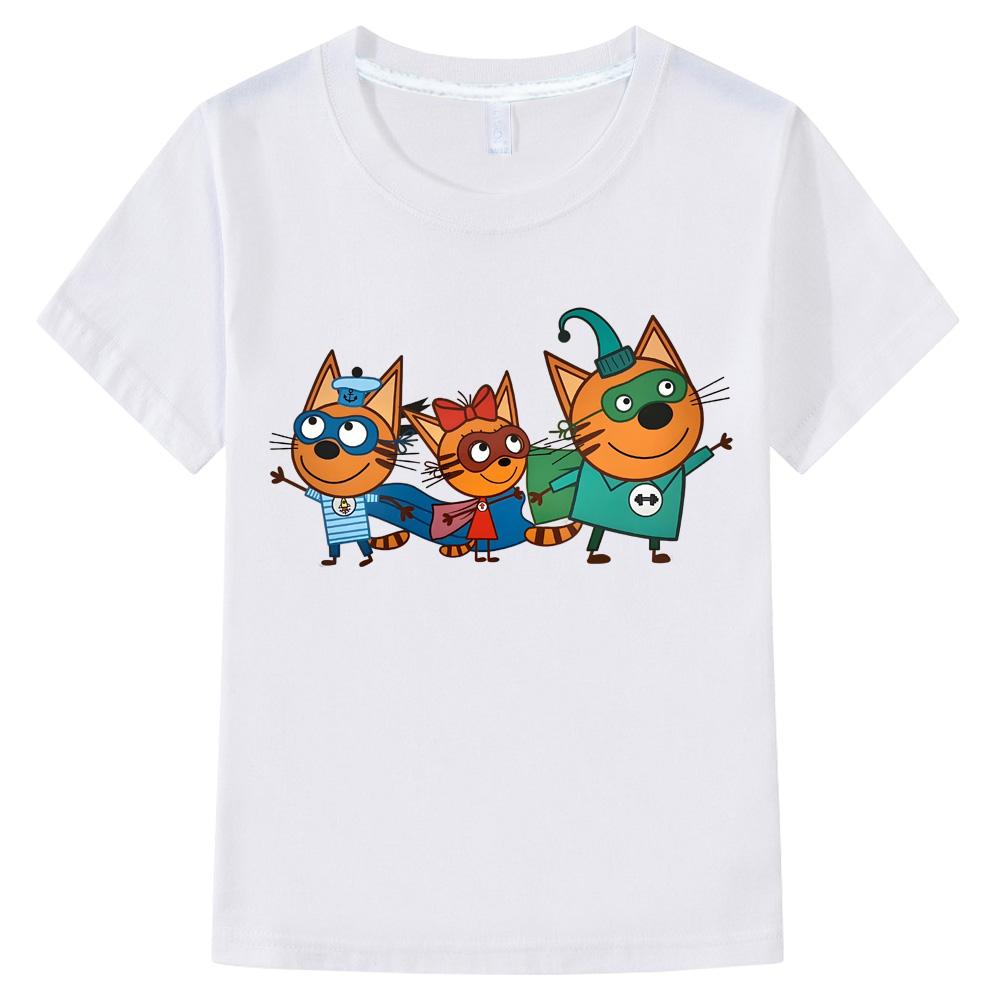 Kid-e-cats New Cute Kids Tshirt Cartoon Print Girls T-Shirts Summer 100%cotton Fun Boys T Shirt Fashion Toddler Short Sleeve Anime T-shirt