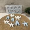 Angel House Concrete Pottery Molds Christmas Decoration Plug-in Heart Star Tree Gypsum Silicone Mold Round Tray Casting Making