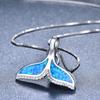 Wish European and American marine life fishtail pendant women's small fresh simple personality collarbone chain