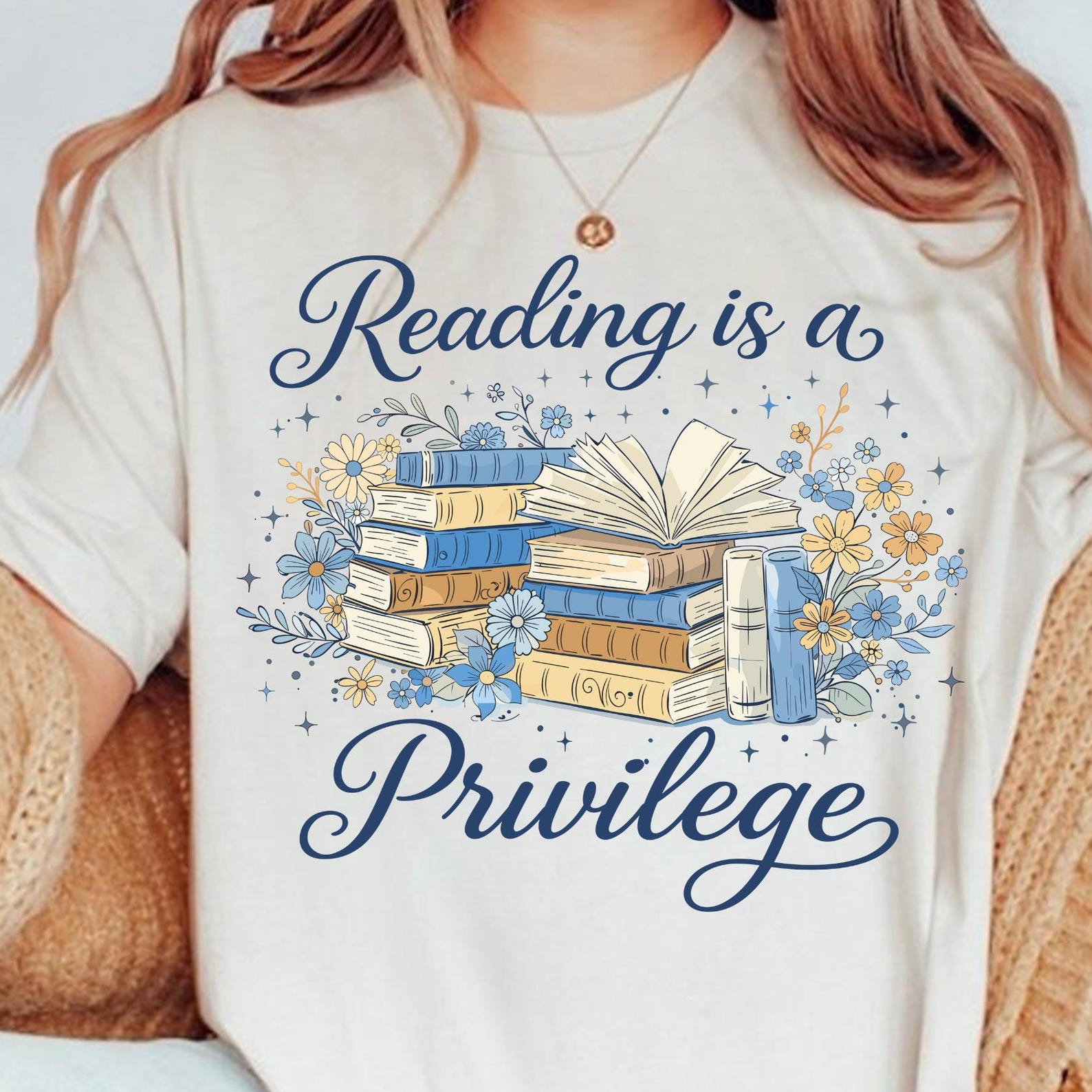 Reading Specialist, Reading Is A Privilege Book Humor Tshirt, Reading Teacher, Book Merch, Reading Shirt, Book Lover Gift 2XL
