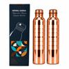 Nirmal Ganga Silver Touch Luxury Copper Bottle 1L (Pack of 2) | Premium Copper Water Bottle | Elegant & Leakproof