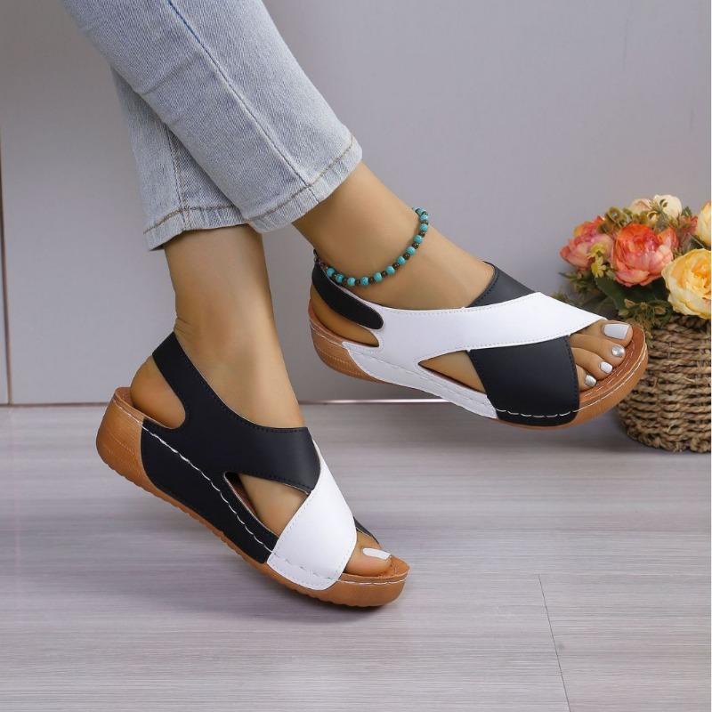 Keilsandalen für Damen Sommer Bequem Rutschfest Strandschuhe Outdoor Sandalen Damen Laufschuhe Strand Weiblich Damen Schuhe