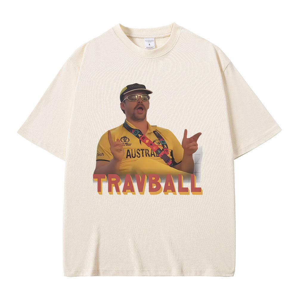 Travis Head TravBall Graphic Tshirt Men Women Fashion Loose Oversized Short Sleeve T Shirts Male Casual Vintage Cotton Tshirts