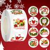 500Pcs/Roll Merry Christmas Themed Stickers 2.5cm/1.0in DlY Gifts Sealing Labels Stickers for Baking Package Envelope Stationery