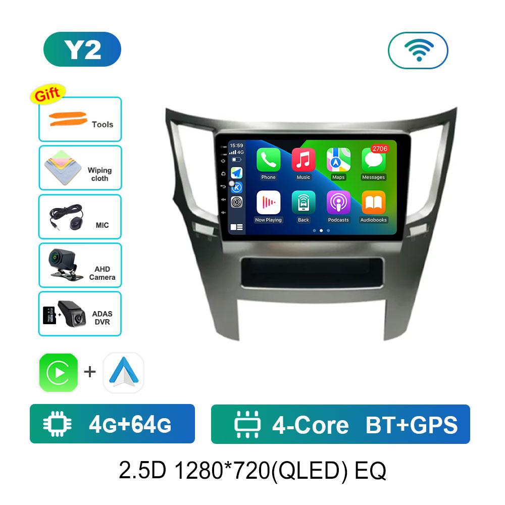 Android 14 Car Video Multimedia Player for Subaru Outback 4 BR Legacy 5 2009 - 2014 GPS DSP Stereo WiFi Bluetooth 4G Auto Tools