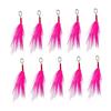 10Pcs Detachable Fishing Spoon Bait Lure Feather Fishing Equipment Feather Lure Pendant Saltwater Fishing Accessories