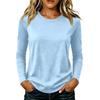 Women's Casual Long Sleeve Color Top for Everyday Wear