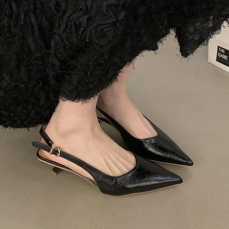 Fashion Bailamos 2025 Spring Pointed Toe Women Sexy Shallow Slip On Pumps Shoes Fashion Thin High Heel Sandal Ladies Elegant Dress Shoes