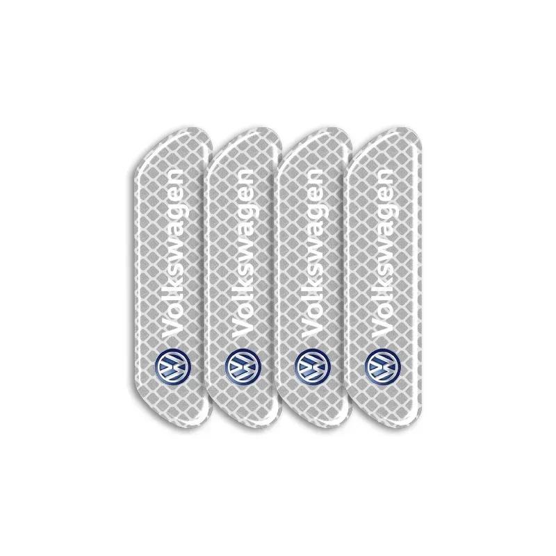 

VW For Volkswagen 4PCS Car Door Safety Warning Reflective Mark Sticker Car Styling For Volkswagen VW POLO GOLF 4 5 6 7 7.5 8 MK4 червоний