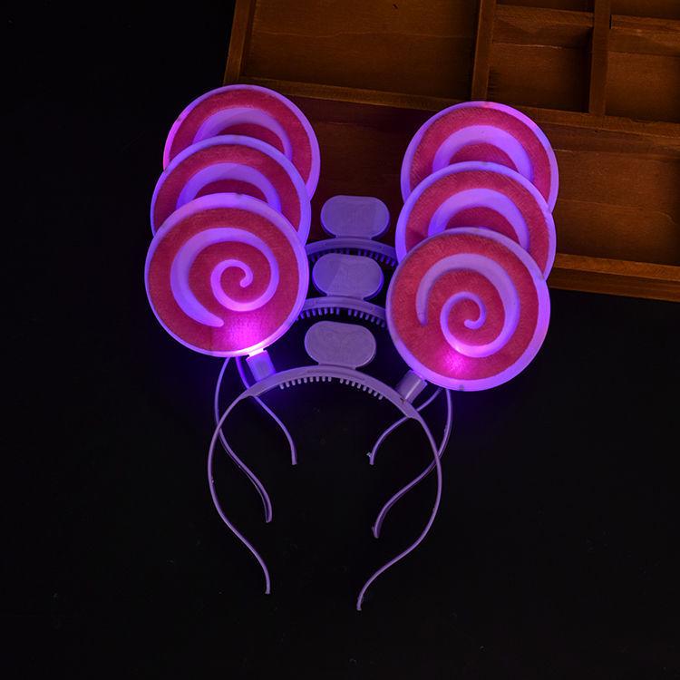 Bentiță Băț Luminos Stea Purpurie pentru Concertul Copiilor Recuzită Luminoasă