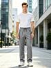 Men's Summer Lightweight Quick Dry Casual Straight Leg Pants with Stretch Elastic Waistband Breathable Trousers