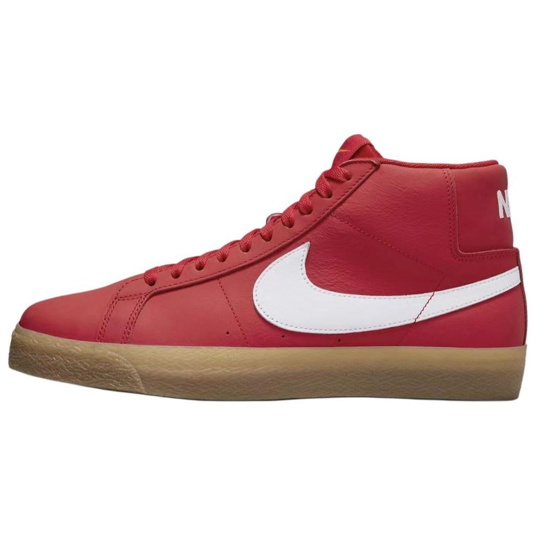 

Nike Sb Zoom Blazer Mid Orange Label Men Red White Gum Light Brown FJ1680-600 EU 42.5