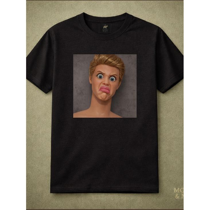 2026 New Arrival Vintage 90s Ken Doll Face Meme Graphic T Shirt Funny Male Doll Disgusted Expression Casual Soft Short Sleeve Top Novelty Design