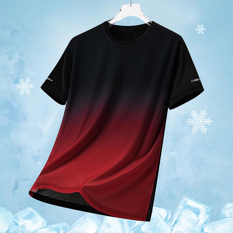 Men's Quick-Dry Elastic Short-Sleeve Sports Vest & T-Shirt for Basketball, Tennis, Running