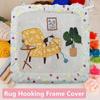Gripper Strip Frame Cover Flannel Cover For Tufting Frame Embroidery Hoop Cover With 4 Foam Anti-Collision Corners For Knitting