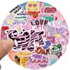 50 Internet Celebrity Trendy Cute Girl Style Graffiti Stickers Decorate Suitcase Pen Guitar Notebook Waterproof Explosive