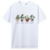 Just One More Plant Print T-shirt Casual Fitness T Shirt Cotton Tops Tees Men's Clothing Oversi