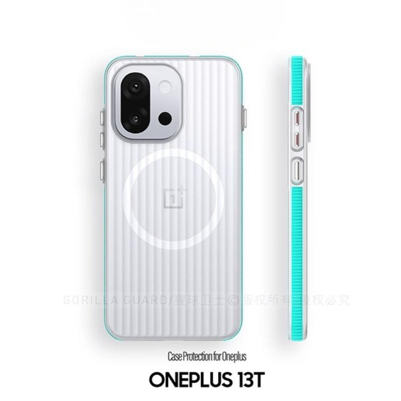 Magnetic Case for OnePlus 13T 13S Case MagSafe Matte Transparent Luggage Stripe Phone Cover for OnePlus 13T 13S Hard Shell