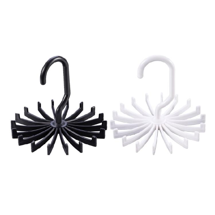 18 Claw Belt Hanger Organizer Twirling Scarf Belt Tie Hook 360 Degree Holder